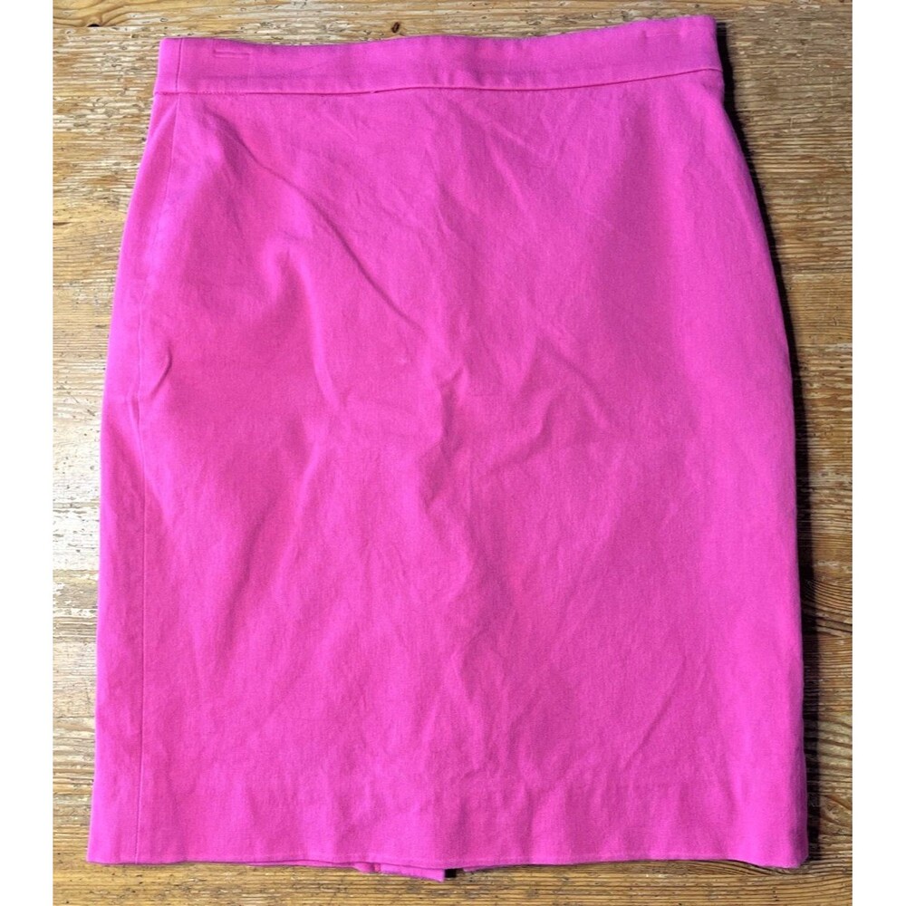 J Crew Pink Pencil Skirt Size 0P Lined Career Workwear Office No. 2 Petite
